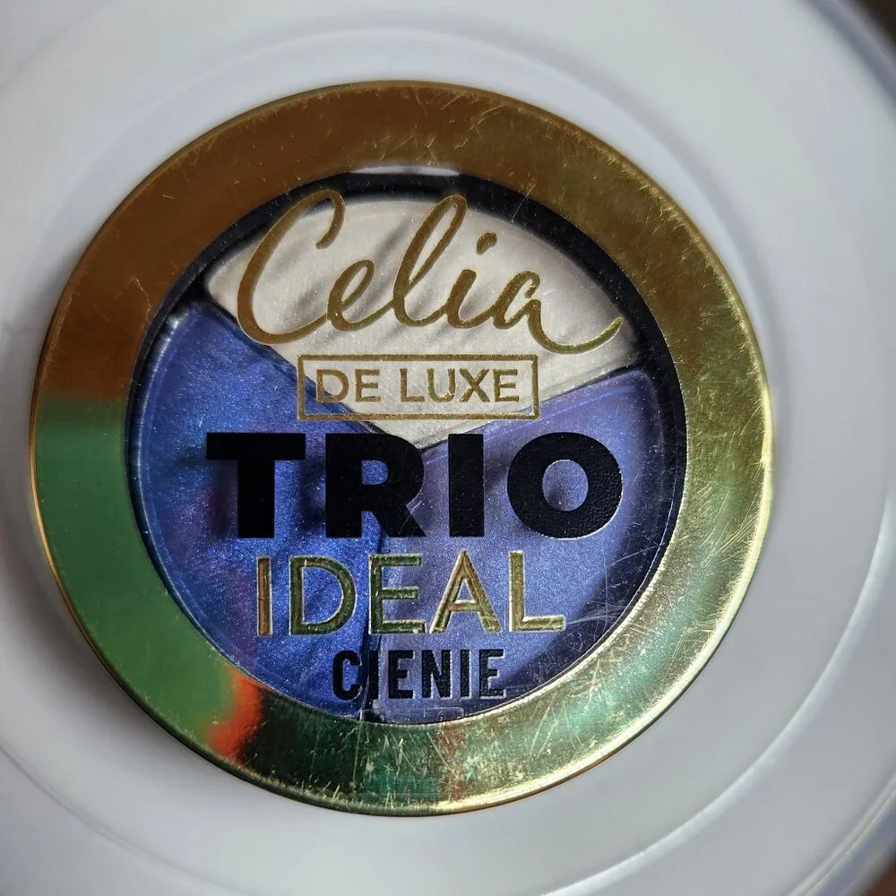 CELIA De Luxe Trio Ideal Eyeshadow #304 4g Lavender Beige Purple Made in Poland